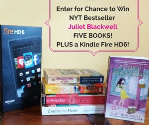Enter for Chance to WinNYT Bestseller Juliet Blackwell FIVE BOOKS! PLUS a Kindle Fire HD6!