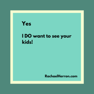 Rachael Herron tells you why she wants to see your kids online. 