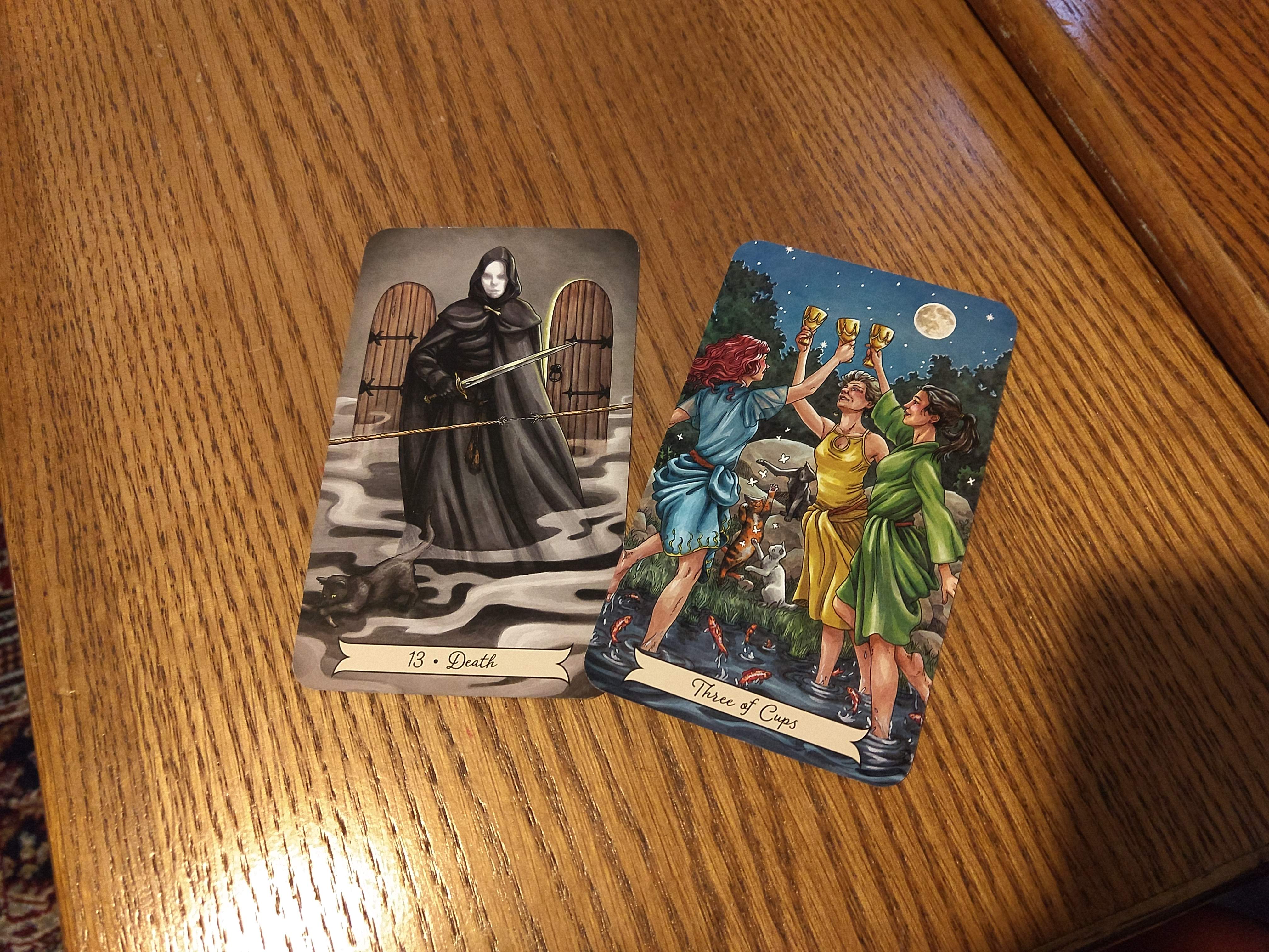 Death and Three of Cups, Sobriety